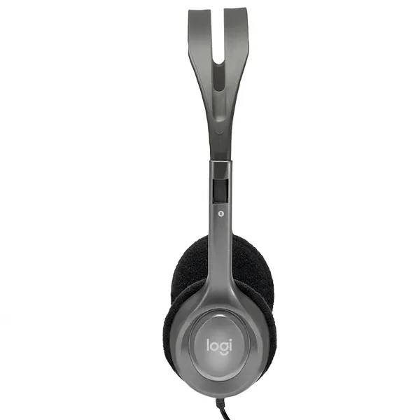 Słuchawki nauszne przewodowe Logitech H110 z mikrofonem