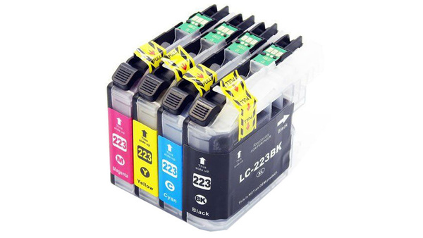 Zestaw tuszy LC223 CMYK do drukarek Brother DCP / MFC – zamiennik DDPrint – 50 ml