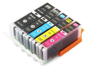 Zestaw tuszy PGI-570XL + CLI-571XL CMYK do drukarek Canon PIXMA MG / TS – zamiennik DDPrint – wysoka wydajność