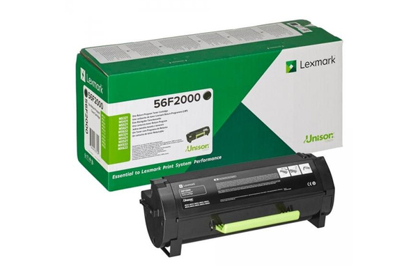 Lexmark 56F2000 6k Black do Lexmark MS321 MS421 MS521 MS621 MS622 MX321 MX421 MX521 MX522 MX622 Toner Oryginalny