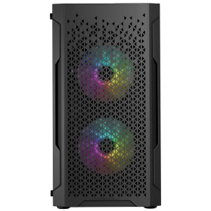 Nowy gamingowy Logic Aramis czarny ARGB MINI AMD Ryzen 5 5600 3,5 GHz / 16 GB / 960 SSD / Win 11 + Nvidia RTX 3050 [6 GB]