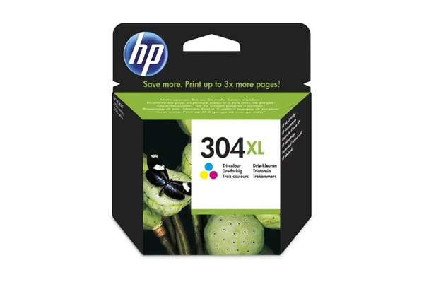 HP 304XL (N9K07AE) 0,3k CMY Trójkolorowy do HP DeskJet 2620 2630 3720 3730 3750 3760 3762 ENVY 5020 5030 Tusz Oryginalny