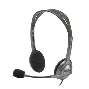 Słuchawki nauszne przewodowe Logitech H110 z mikrofonem