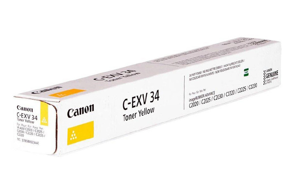 Oryginalny Toner Yellow Canon ADV iR-C2020, iR-C2025, iR-C2030, iR-C2220, iR-C2225, iR-C2230 (C-EXV34Y, CEXV34Y, 3785B002)