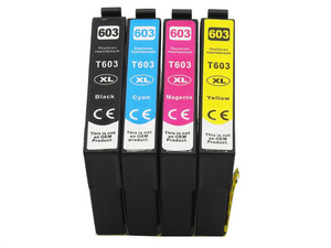 Zestaw tuszy 603XL CMYK do drukarek Epson XP-2100 / XP-3100 / WF-2830 – zamiennik DDPrint – komplet 4 kolory