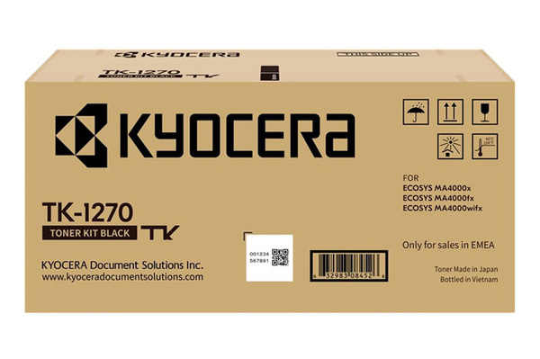 Kyocera TK-1270, TK1270, 1T0C140NL0 10k Black do Kyocera ECOSYS MA4000fx, MA4000wifx, MA4000x Toner Oryginalny