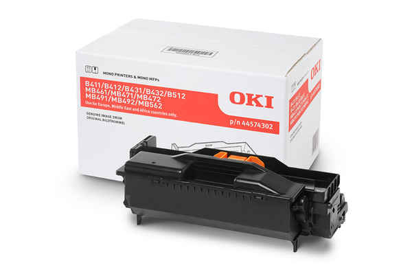 OKI 44574302 25k Black do OKI B400 B411 B412 B431 B432 B512 MB461 MB471 MB472 MB491 MB492 MB562 Oryginalny Moduł Bębna