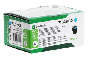 Lexmark 71B2HC0 3,5k Cyan do Lexmark CS417 CS517 CX417 CX517 Toner Oryginalny