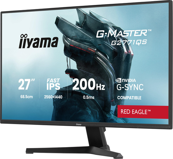 Monitor Iiyama G-Master G2771QS-B1 27" QHD 200Hz 0,5ms IPS G-SYNC