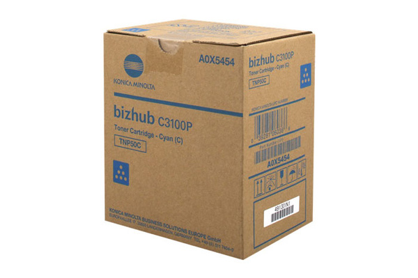Konica Minolta TNP-50C, TNP50C, A0X5454 5k Cyan do Konica Minolta Bizhub C3100P Toner Oryginalny