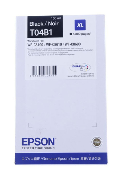 Epson T04B1 (C13T04B14N) 5,8k Black do Epson WorkForce Pro WF-C8190 WF-C8690 Tusz Oryginalny