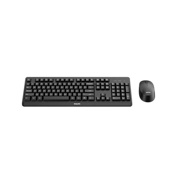 Zestaw Bezprzewodowy Klawiatura i Mysz Philips SPT6307BL/00 Czarny