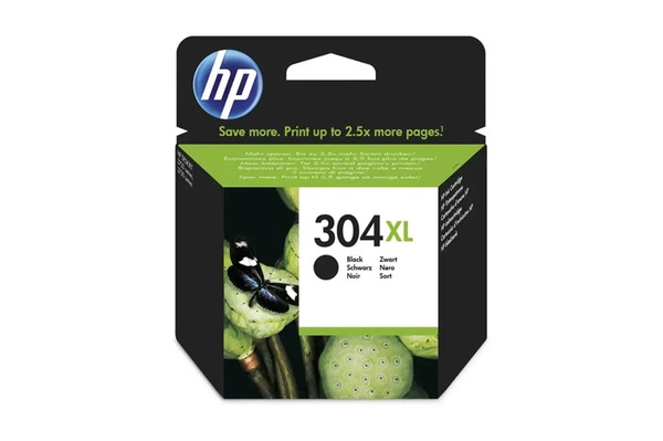 HP 304XL (N9K08AE) 0,3k Black do HP DeskJet 2620 2630 3720 3730 3750 3760 3762 ENVY 5020 5030 Tusz Oryginalny