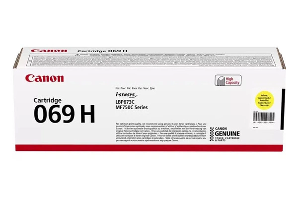 Canon CRG069H, CRG-069H, 5095C002 5,5k Yellow do Canon i-SENSYS MF750 MF752Cdw MF754Cdw LBP673Cdw Toner Oryginalny