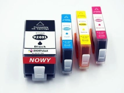 Zestaw tuszy HP 920XL CMYK do drukarek HP OfficeJet 6000 / 6500 / 7000 / 7500A – zamiennik DDPrint – 114 ml