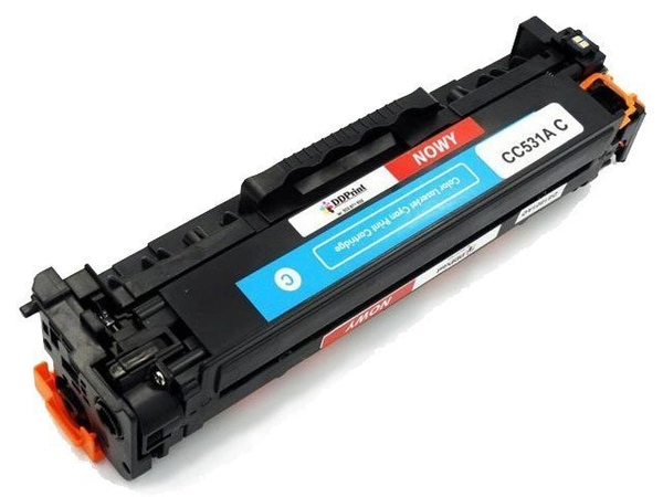 Toner zamienny HP CC531A 2,8K Cyan marki DDPrint do HP Color LaserJet CP2025 CP2025dn CP2025n CM2320fxi CM2320nf