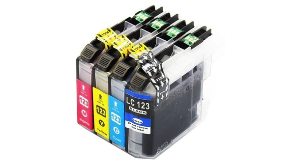 Zestaw tuszy LC123 CMYK do drukarek Brother DCP / MFC – zamiennik DDPrint – wysoka wydajność