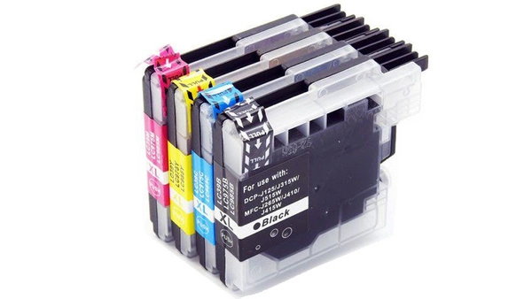 Zestaw tuszy LC985 CMYK do drukarek Brother DCP / MFC – zamiennik DDPrint – 105 ml