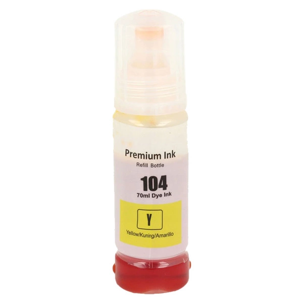 Tusz 104 Yellow do drukarek Epson EcoTank ET-2710 / ET-2820 – zamiennik DDPrint – 70 ml