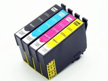 Zestaw tuszy T0711–T0714 CMYK do drukarek Epson Stylus SX115 / SX215 / DX4450 – zamiennik DDPrint – komplet 4 kolory