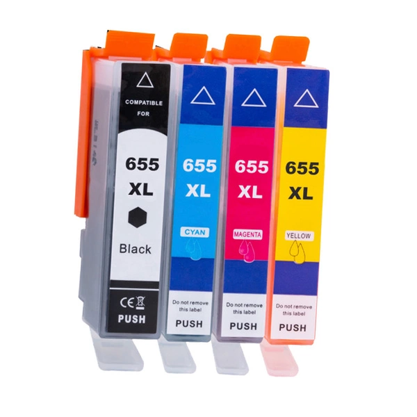 Tusz HP 655XL CMYK do drukarek HP DeskJet 3525 / 4615 / 5525 / 6525 – zamiennik DDPrint – komplet 4 szt.